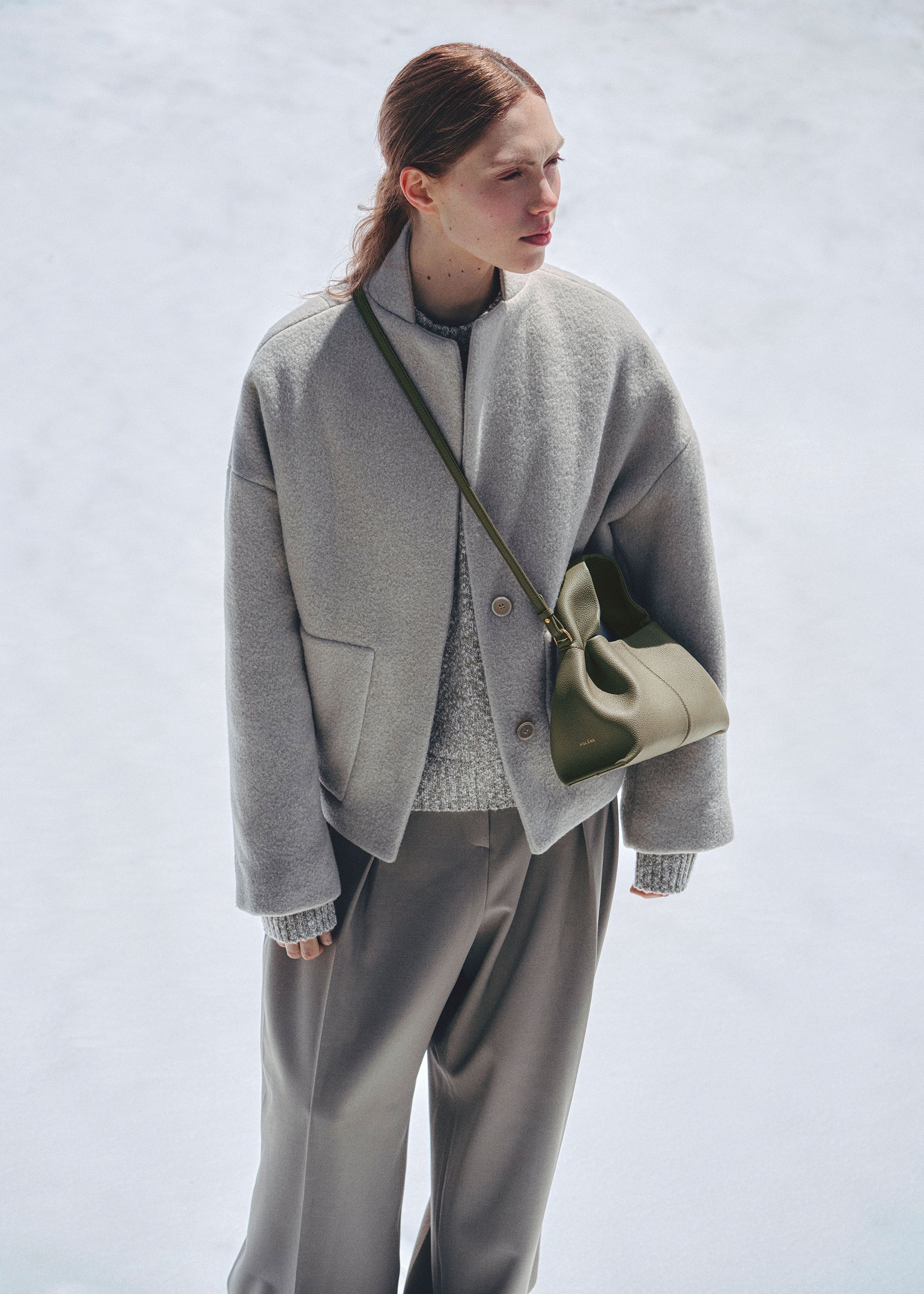 Numéro Neuf Mini - スモーキーグリーン テクスチャード