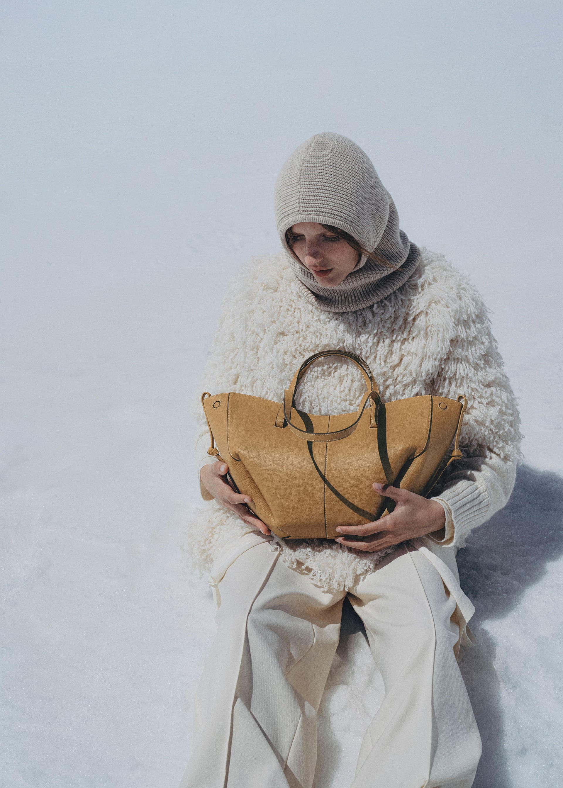 Cyme Mini - オークル テクスチャード