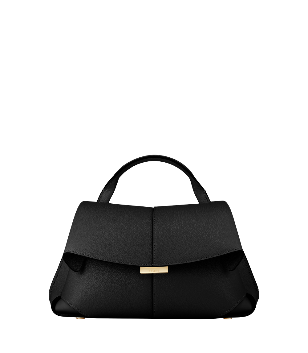 Polène | バッグ - Mokki Mini - ブラックテクスチャード – Polène JP Polène | バッグ - Mokki Mini - ブラックテクスチャード – Polène JP
