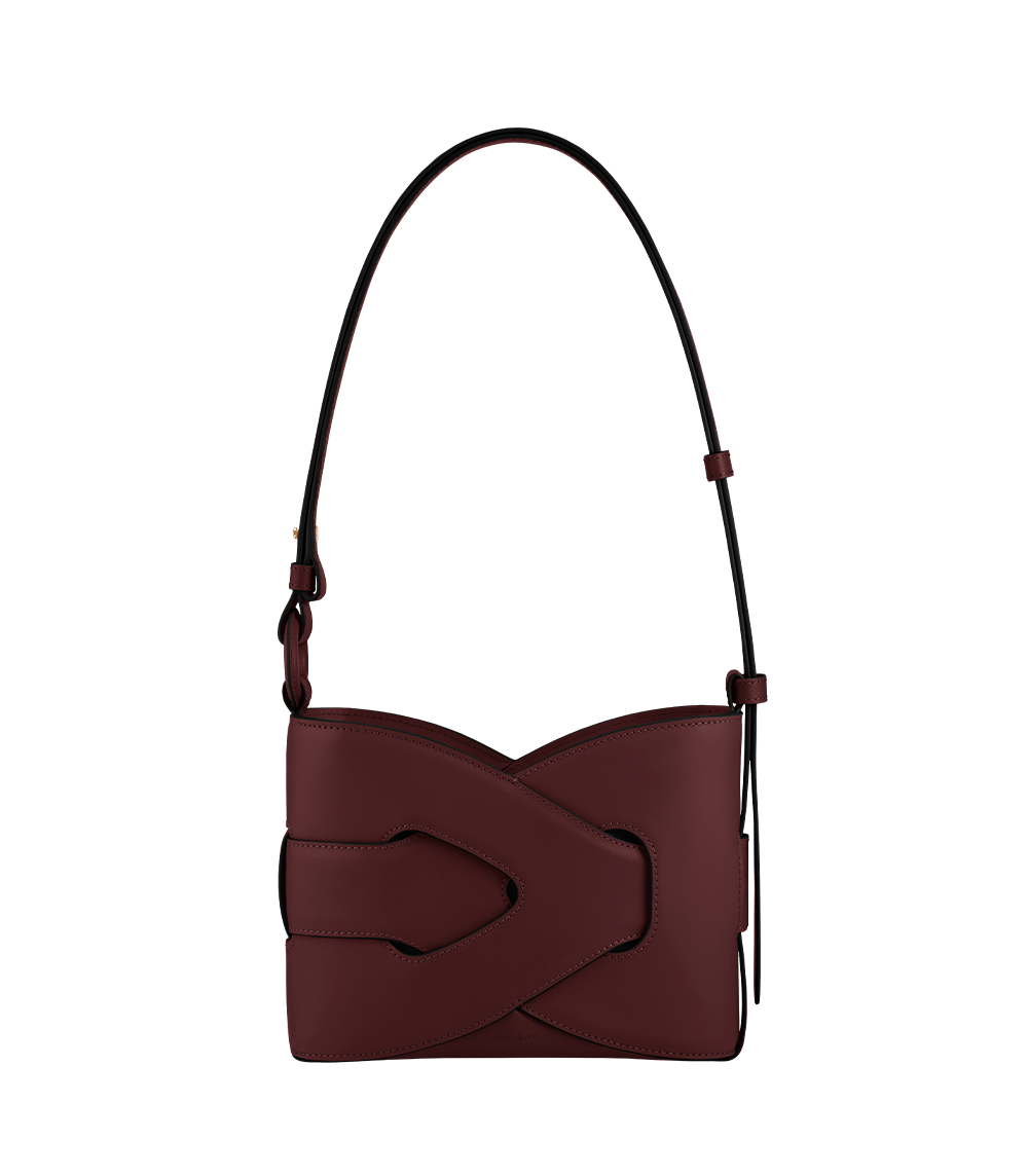 Polène | バッグ - Nodde - ダークチェリー スムース Polène | バッグ - Nodde - ダークチェリー スムース