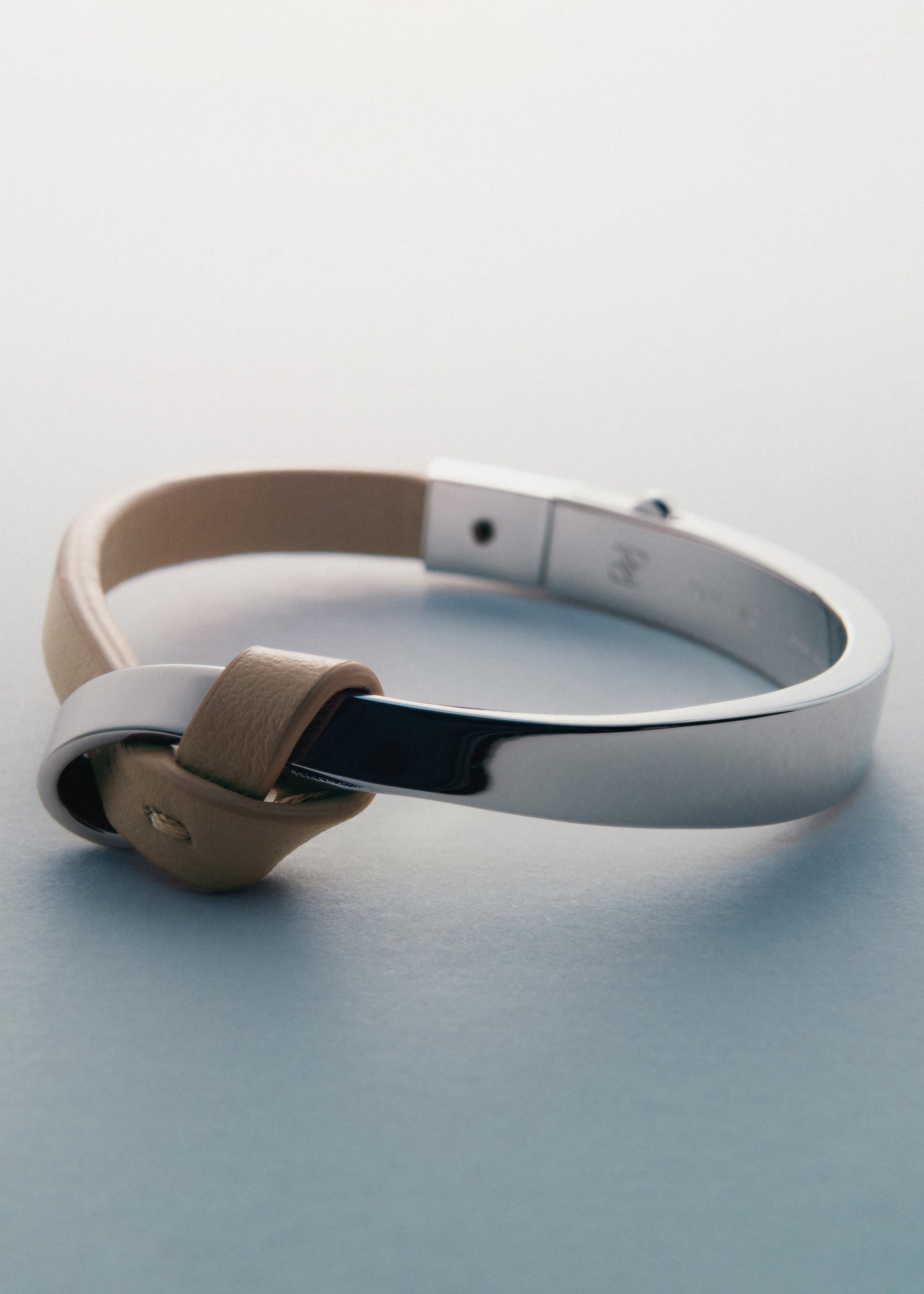 Ormé ジョンク ブレスレット - シルバーカラーxトープ