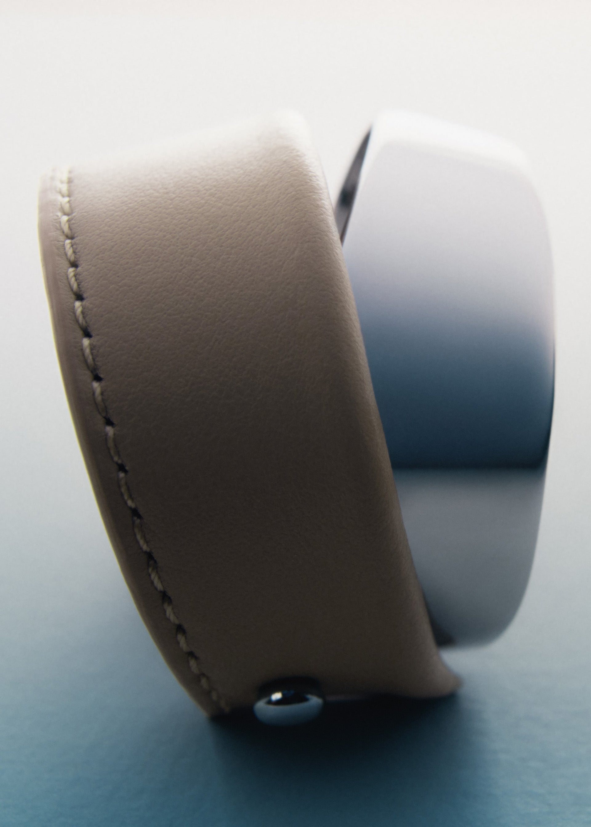 Ormé バングル - シルバーカラーxトープ