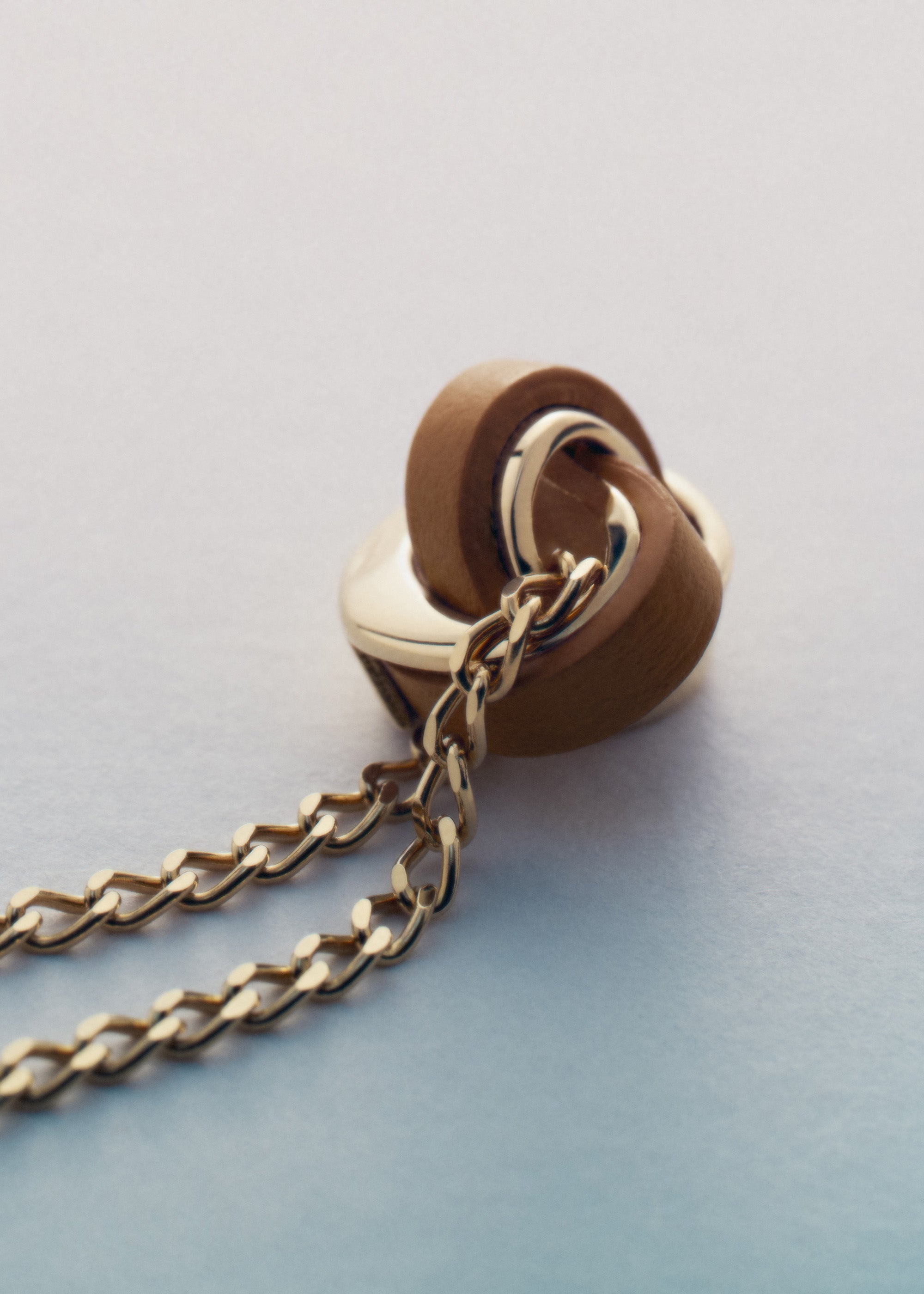 Ormé ネックレス - ゴールドカラーxキャメル – Polène