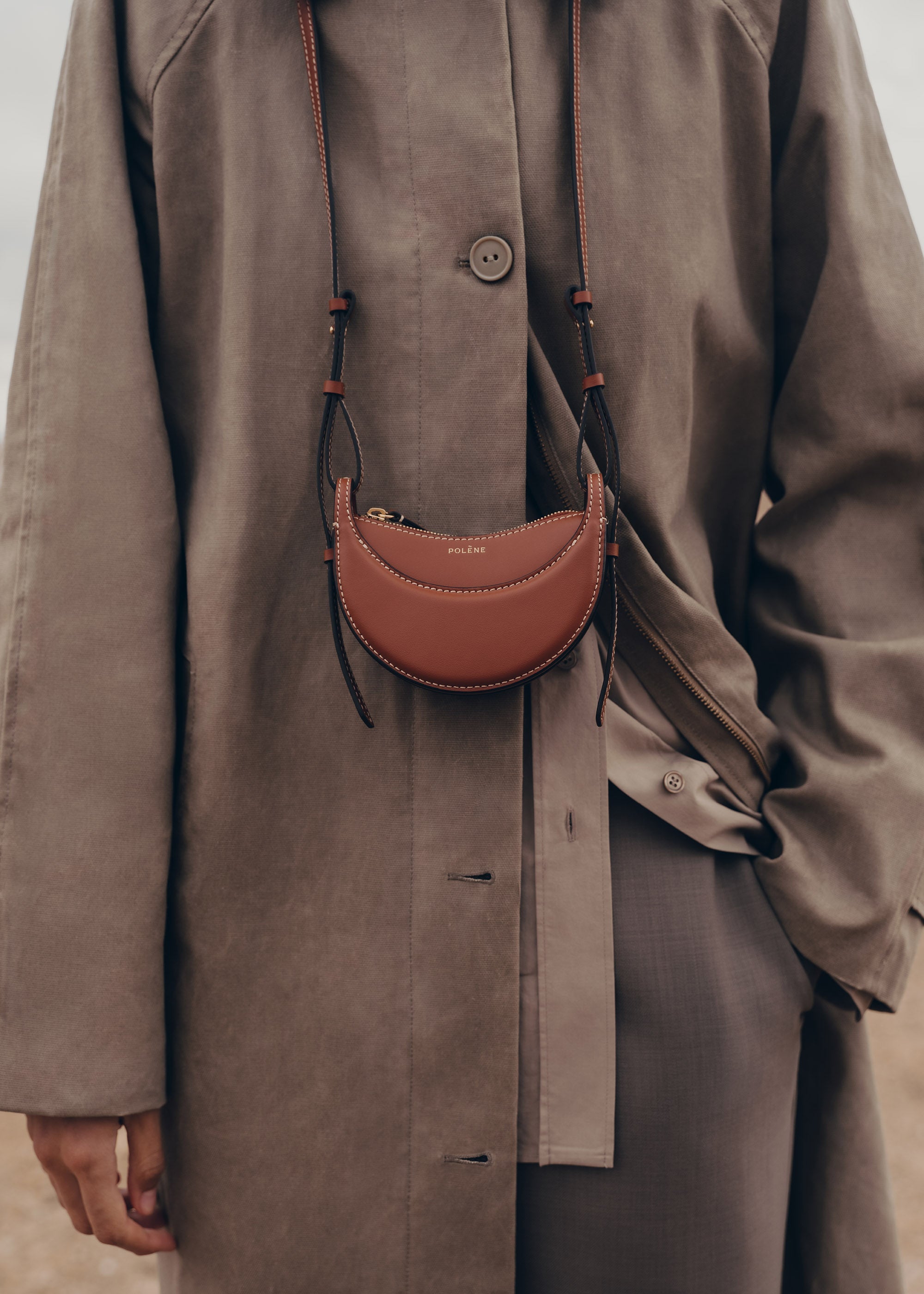 Polène | バッグ - Numéro Dix Micro - コニャック スムース – Polène JP