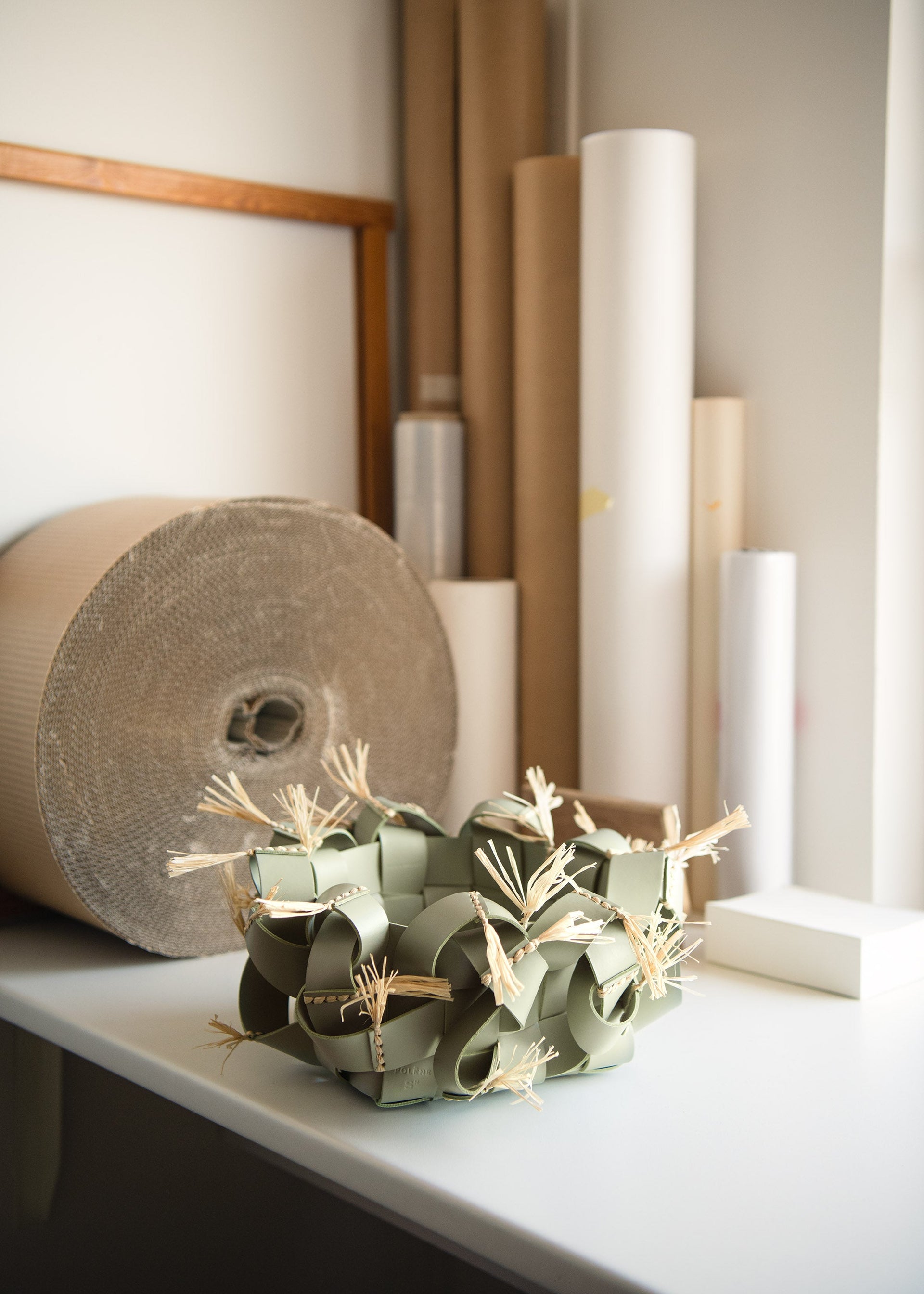 バスケット“Yni” - オリーブ