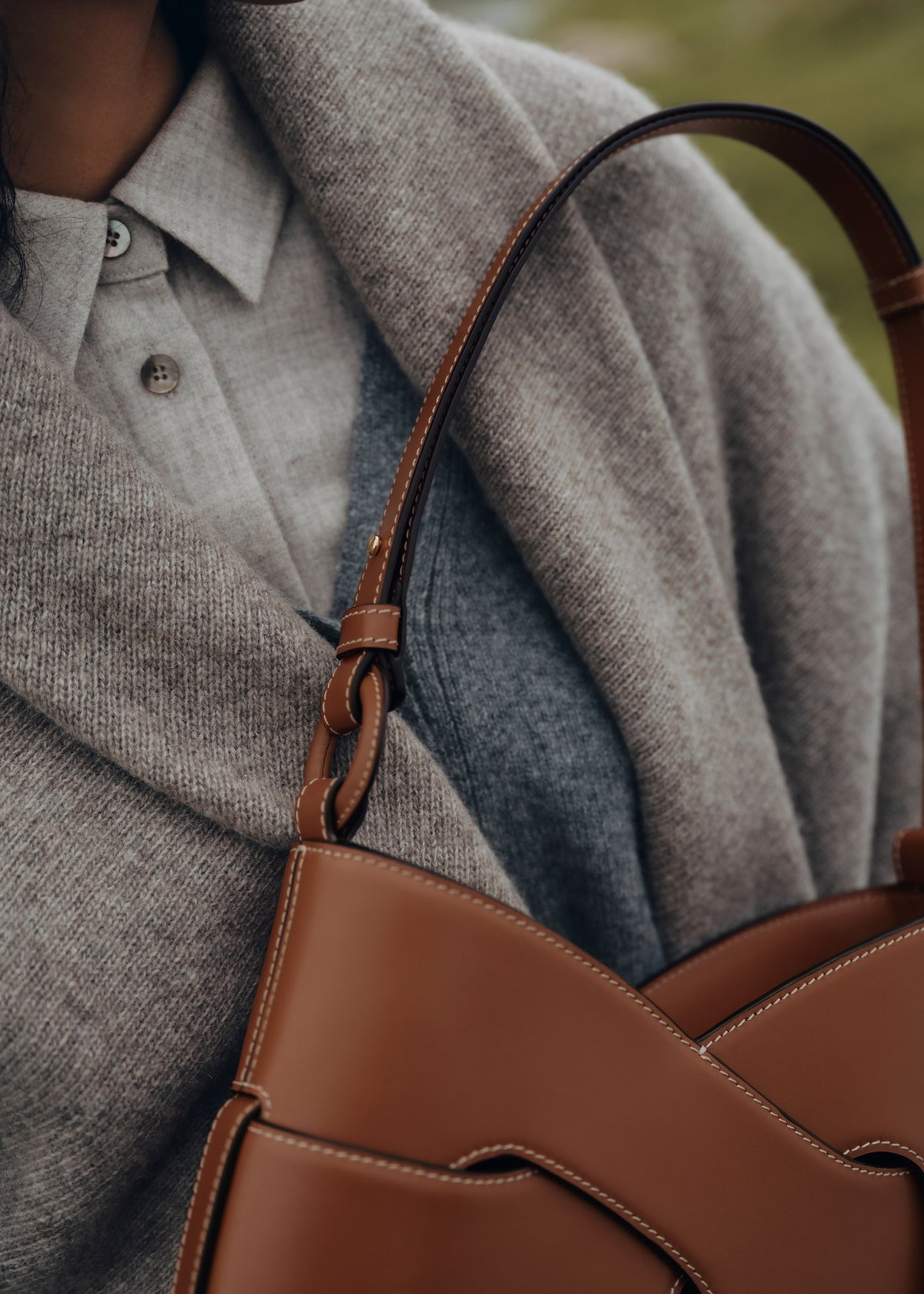 Polène | バッグ - Nodde Hobo - コニャック スムース – Polène JP