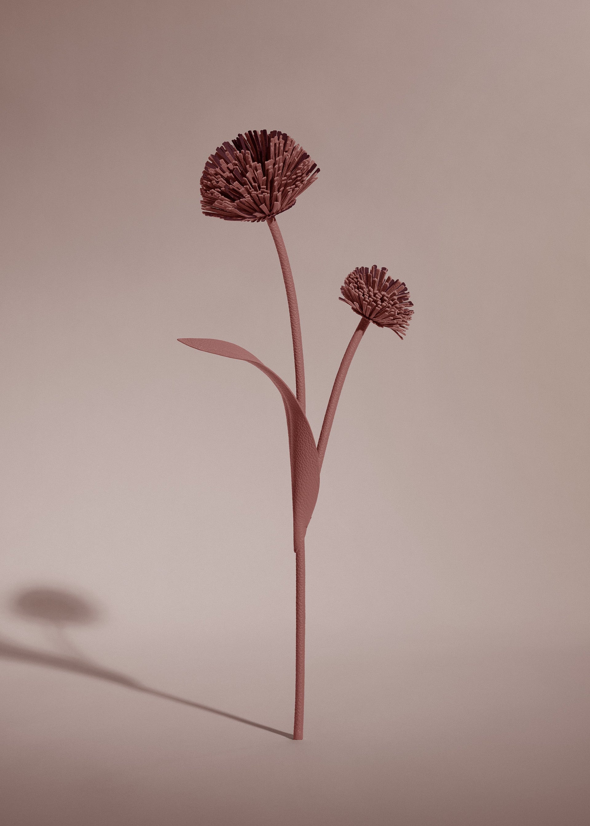 Tul レザーフラワー - ライラック