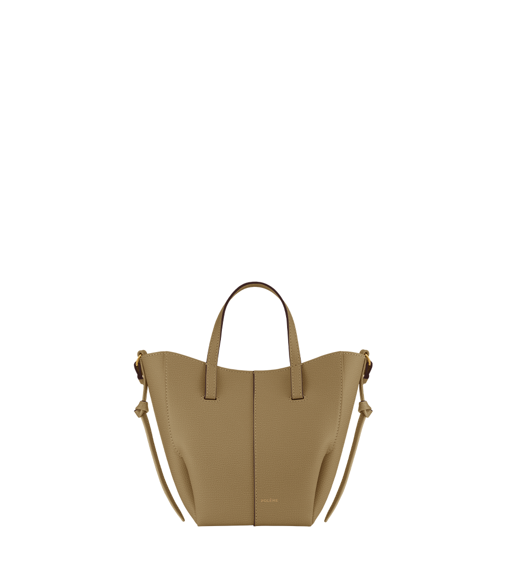 Polène | バッグ - Cyme Tote Nano - テクスチャード キャメル – Polène JP Polène | バッグ - Cyme Tote Nano - テクスチャード キャメル – Polène JP