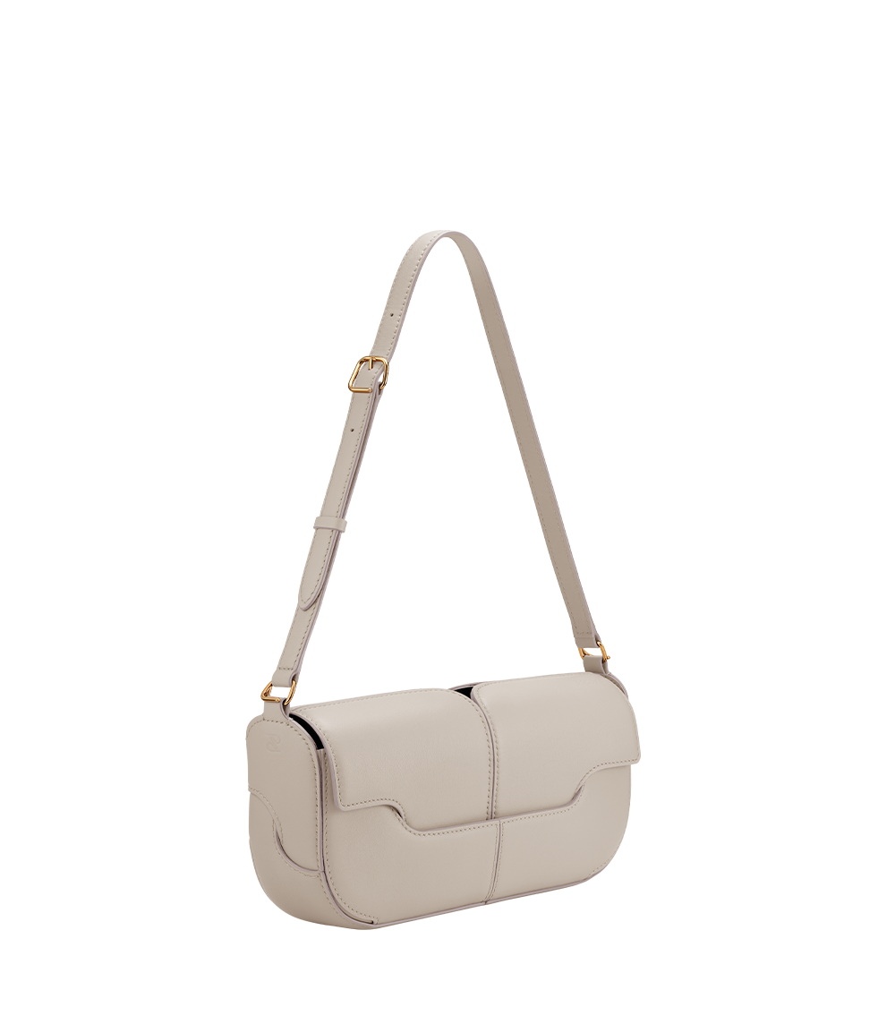 POLÈNE ホワイトレザー ショルダーバッグ ショルダーバッグ – Polène